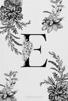 Monogram Initial Letter E with Enchanted Florals: Lined Journal, 110 Pages, 6 x 9, Soft Cover, Matte Finish 1660593786 Book Cover