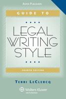 Guide to Legal Writing Style 0735540411 Book Cover