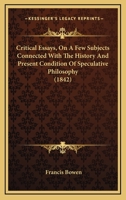 Critical Essays 0530142333 Book Cover