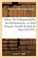 Thèse. De la Responsabilité des magistrats publics, en droit romain 201926725X Book Cover