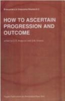 Encounters in Glaucoma Research 3 : How to ascertain progression and outcome 9062991300 Book Cover