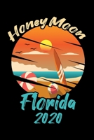 Notebook: Florida 2020 Honeymoon Anniversary Beach Summer Vacation Black Lined Journal Writing Diary - 120 Pages 6 x 9 1673888461 Book Cover