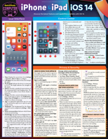 iPhone  iPad iOS 14: a QuickStudy Laminated Reference Guide 1423246276 Book Cover