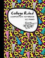 College Ruled Composition Notebook 120 Pages: Cute Leopard 8.5 x 11 1074354710 Book Cover