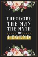 Theodore The Man The Myth The Legend: Lined Notebook / Journal Gift, 120 Pages, 6x9, Matte Finish, Soft Cover 1673952550 Book Cover