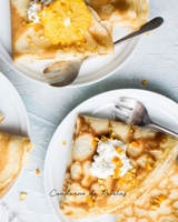 Cuaderno de Recetas: Cuaderno elegante para anotar las mejores recetas e instrucciones para guardar o regalar a un ser querido, ideal para personas ... (Portada Crepes Suzette) (Spanish Edition) 165630483X Book Cover