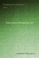 Fair Credit Reporting Act 1718067828 Book Cover