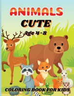 Cute Animals Coloring For Kids: Rainbow Safari: Cute Animals to Color and Love B0CKLLWDK1 Book Cover