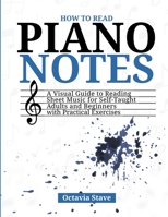 How to Read Piano Notes: A Visual Guide to Reading Sheet Music for Self Taught Adults and Beginners with Practical Exercises 1105583120 Book Cover