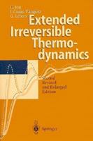 Extended Irreversible Thermodynamics 3642625053 Book Cover