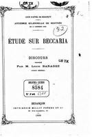 �tude Sur Beccaria, Discours 153273705X Book Cover