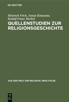 Quellenstudien zur Religionsgeschichte 3112433912 Book Cover