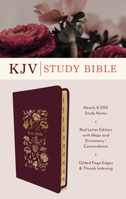 The KJV Study Bible, Indexed (Crimson Bouquet) 1636096077 Book Cover
