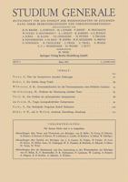 Studium Generale: Zeitschrift Fur Die Einheit Der Wissenchaften Im Zusammenhang Ihrer Begriffsbildungen Und Forschungmethoden 3662372827 Book Cover