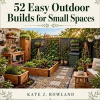 52 Easy Outdoor Builds For Small Spaces: Beginner friendly plans for raised beds, planters, trellises, compost bins, plant support and backyard growing B0H75V9JTJ Book Cover