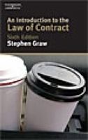 An Introduction to the Law of Contract 0455224943 Book Cover
