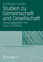 Studien Zu Gemeinschaft Und Gesellschaft 3531162403 Book Cover