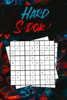 Hard Sudoku: Dark Flowers Cover 240 Hard Sudoku Puzzles 1658302400 Book Cover