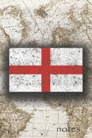 Notes: Beautiful England Flag Lined Journal Or Notebook, Great Gift For People Who Love To Travel, Perfect For Work Or School Notes 1710147423 Book Cover