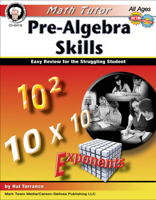 Pre-Algebra Skills: Easy Review for the Struggling Student 1580375774 Book Cover