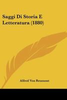 Saggi Di Storia E Letteratura 124688173X Book Cover