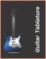 Guitar Tablature: 7 Blank Chord Diagrams Seven 6-Line Staves: 120 Pages 8.5x11 1660044081 Book Cover