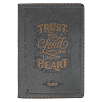 Journal Classic Charcoal Trust in the Lord Prov. 3:5 B0DZKWP6GJ Book Cover