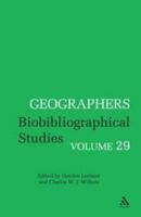 Geographers Volume 29 1441179259 Book Cover