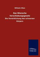 Das Wiensche Verschiebungsgesetz 3846006556 Book Cover