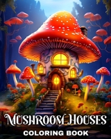 Mushroom Houses Coloring Book: Coloring Pages for Adults and Teens with Fantasy Mushroom Houses B0CNS9MBYD Book Cover