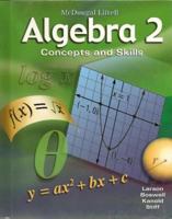 McDougal Littell Algebra 2 Concepts and Skills 0618552103 Book Cover