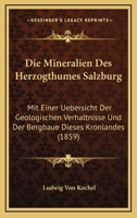Die Mineralien Des Herzogthumes Salzburg: Mit Einer Uebersicht Der Geologischen Verhaltnisse Und Der Bergbaue Dieses Kronlandes (1859) 1161113428 Book Cover