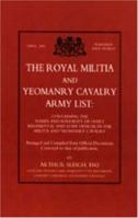 Royal Militia and Yeomanry Cavalry Army List 184342410X Book Cover