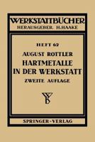 Hartmetalle in Der Werkstatt 3540019707 Book Cover