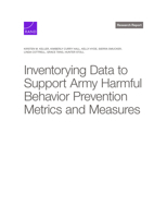 Inventorying Data to Support Army Harmful Behavior Prevention Metrics and Measures 1977413811 Book Cover