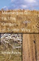 Meaning to Go to the Origin in Some Way 1848613938 Book Cover