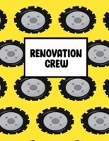 Renovation Crew: Organiser For Your Home Renovation, Interior Design Costs, Household Bills - Custom Pages For Each Room Including; Interior Design ... Construction Quotes Compare, Purchased Items 1710488247 Book Cover