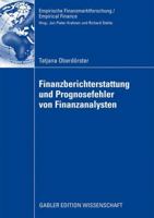 Finanzberichterstattung Und Prognosefehler Von Finanzanalysten 3834915424 Book Cover