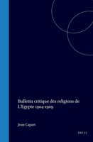 Bulletin critique des religions de L'Egypte 1904-1909 (French Edition) 900457025X Book Cover