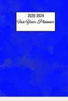 2020-2024 Five Year Planner: 2020-2024 Five Year Planning Blue Notebook Write Down Important Dates And Events 6x9 60 Pages - Five Year Planner Calendar 1671204956 Book Cover