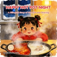 HAPPY HOT POT NIGHT: A Bilingual Story of Warmth and Sharing (Little Dumpling Bilingual Series) B0GGJ7M2CY Book Cover