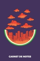 Carnet de Notes: La ville de la past�que A5 pointill� / grille de points - 120 pages pour les gens � la mode (brun) 1687844208 Book Cover