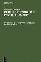 Epochen- Und Gattungsprobleme. Reformationszeit 3484105593 Book Cover