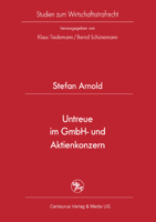 Untreue Im Gmbh- Und Aktienkonzern 3825506371 Book Cover