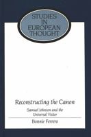 Reconstructing the Canon: Samuel Johnson and the Universal Visiter 0820419869 Book Cover