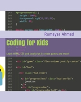 Coding for Kids: Learn HTML, CSS and JavaScript & create games and more! B08RRDF9F7 Book Cover