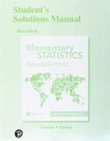 Student Solutions Manual for Elementary Statistics: Picturing the World 0321911253 Book Cover