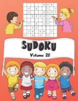 SUDOKU: Volume 20 | 150 Sudoku Bambini Sudoku Con Soluzioni | Facile | 1 Griglie Per Pagina | Grande Formato, 8,5 "x11". (Il Mio Sudoku Preferito Per I Bambini) (Italian Edition) B08846T85R Book Cover