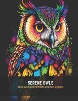 Serene Owls: With Cute Owl Portraits and Fun Designs B0C4MGCWLN Book Cover