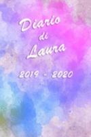 Agenda Scuola 2019 - 2020  - Laura: Mensile - Settimanale - Giornaliera - Settembre 2019 - Agosto 2020 - Obiettivi - Rubrica - Orario Lezioni - ... effetto acquerello (Italian Edition) 1691781568 Book Cover